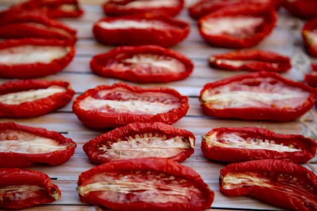 Oven dried tomato. Picture: Kerstin Rodgers